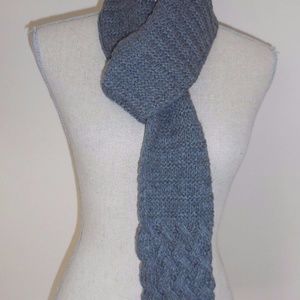 FURLA Gray Scarf 8.5" x 42"